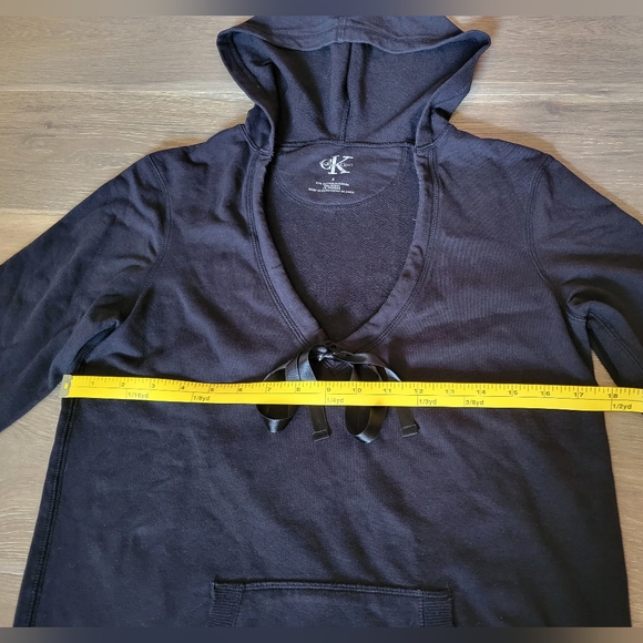 Calvin Klein Performance Women's Black V Neck Pullover Sweatshirt Hoodie Small - Picture 5 of 7